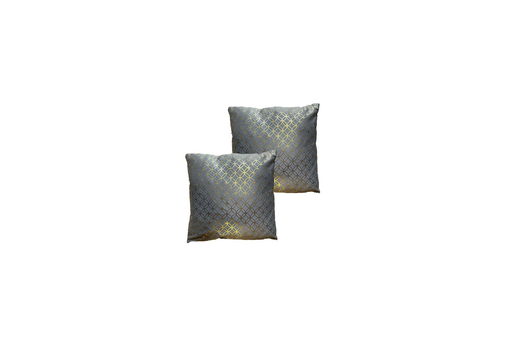 Sierkussen | Grijs met goud patroon L45xB45