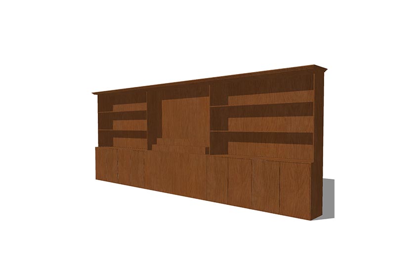 Cuba backbar large L750xW50xH260
