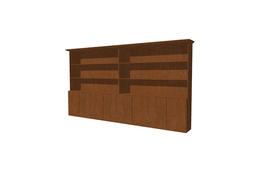Cuba backbar medium L540xW50xH260