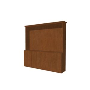Cuba backbar small (without shelves) L260xW50xH260
