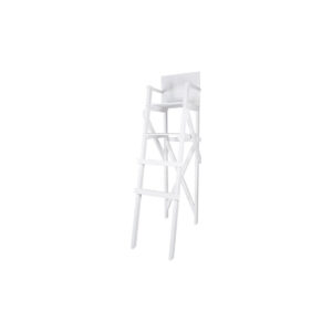 Badmeesterstoel wit L110xB70xH255 (decoratief)