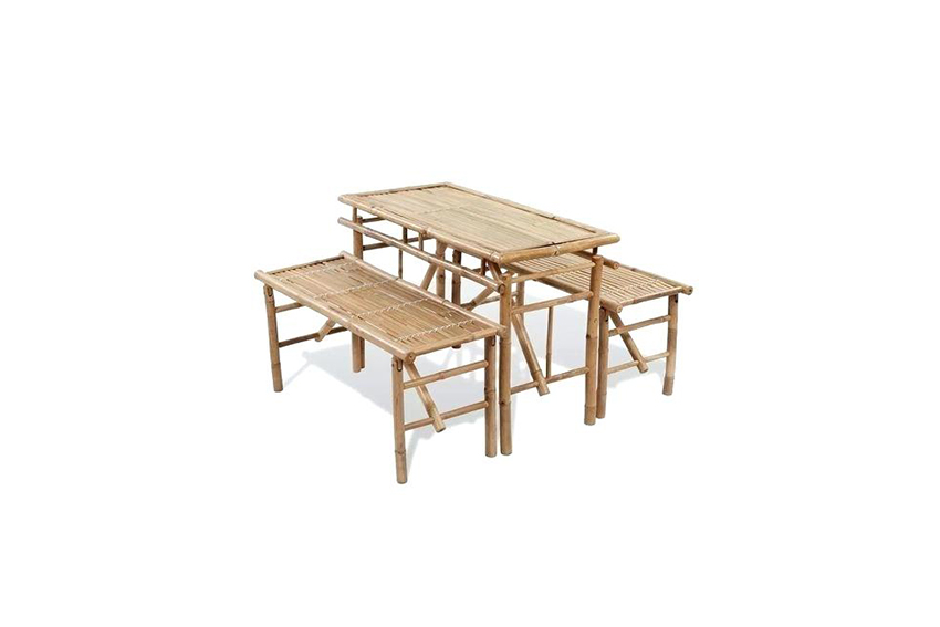 Tiki bierbankset bamboe L100 (set)