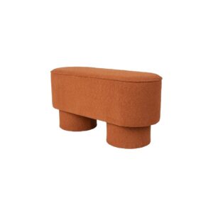 Bankje bouclé terra L93xB35xH44,5