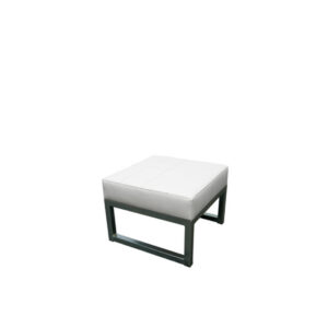 Barcelona lounge poef wit L60xB60 (set)
