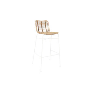 Bar stool rattan beige L55xW50xH105