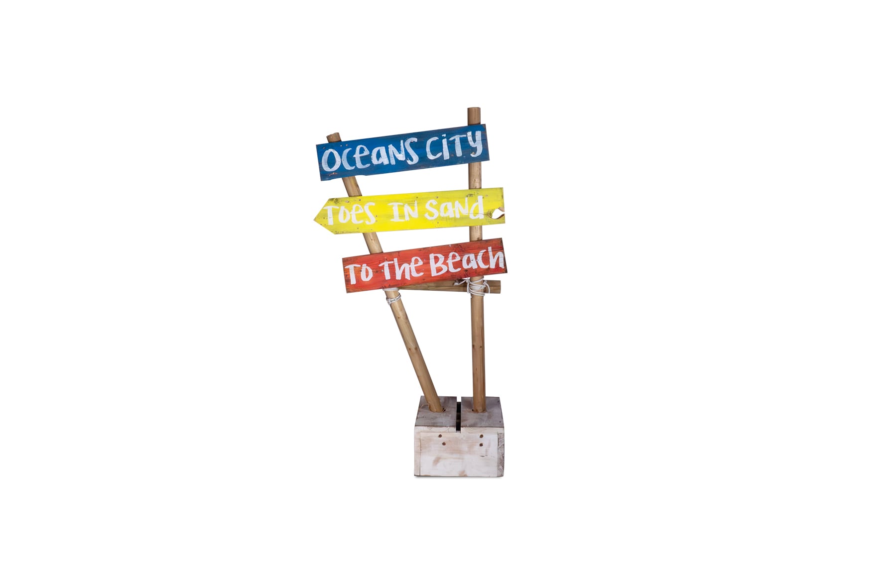 Beach branding paal met branding H160