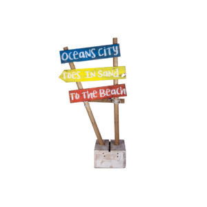 Beach branding paal met branding H160