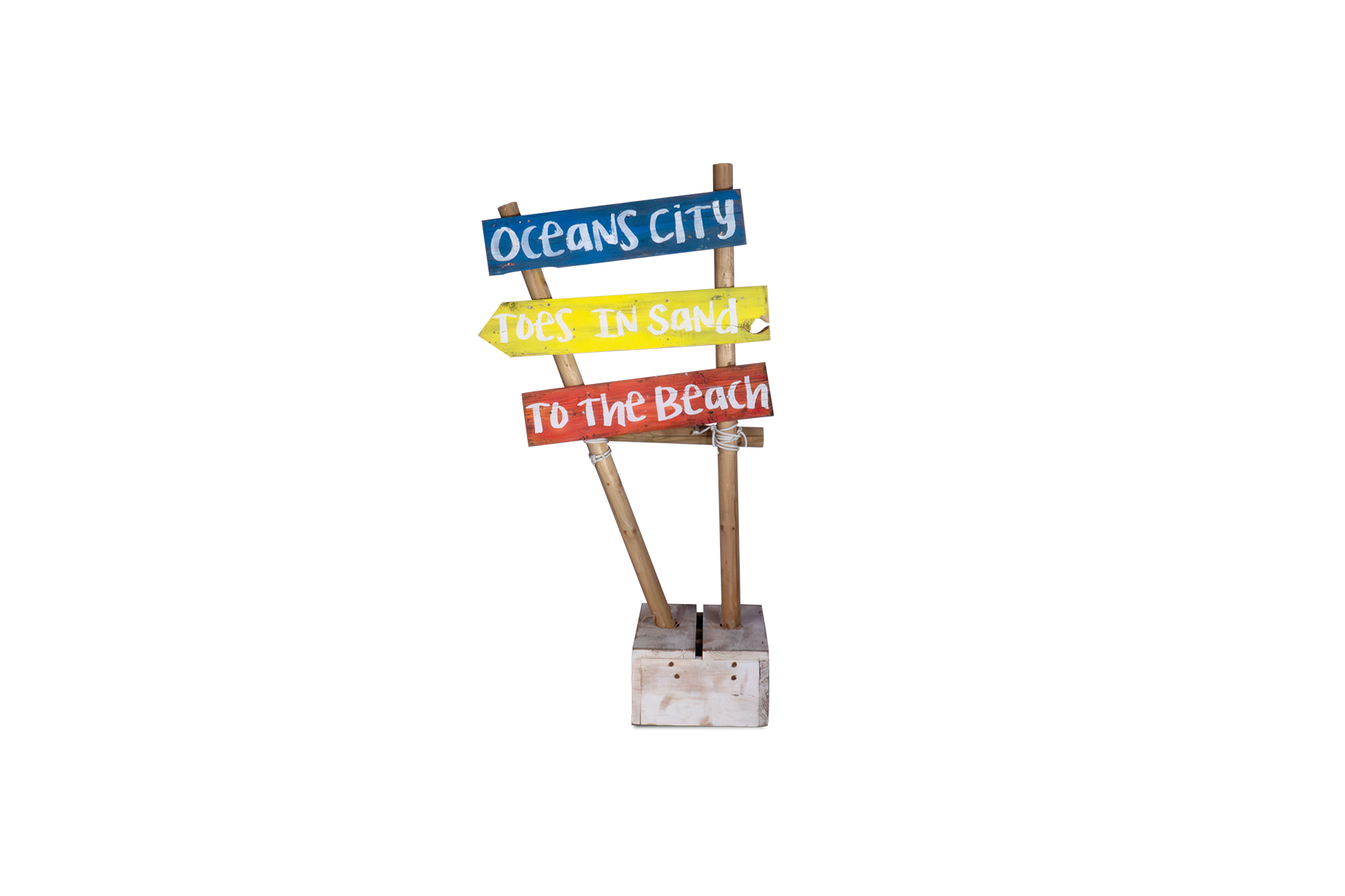Beach branding paal met branding H160