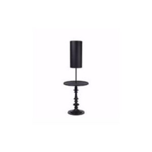 Vloerlamp L | Bijzettafel zwart Ø46xH17