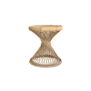 Tiki bijzettafel rotan Diabolo Ø55xH61