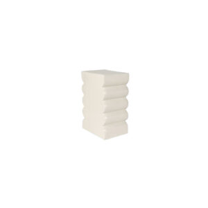 Bijzettafel kruk Curves beige L30xB21xH45