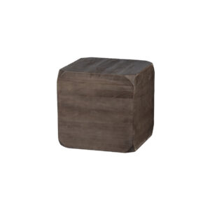 Bijzettafel kubus hout donkerbruin L46xB46xH46