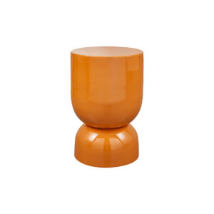 Bijzettafel oranje hoogglans Ø32xH47