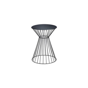 Brooklyn bijzettafel trapezium wire zwart Ø35xH47