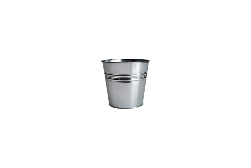 Flowerpot bucket zinc Ø19xH17