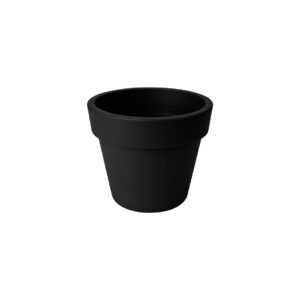 Bloempot M | Zwart Ø23xH20