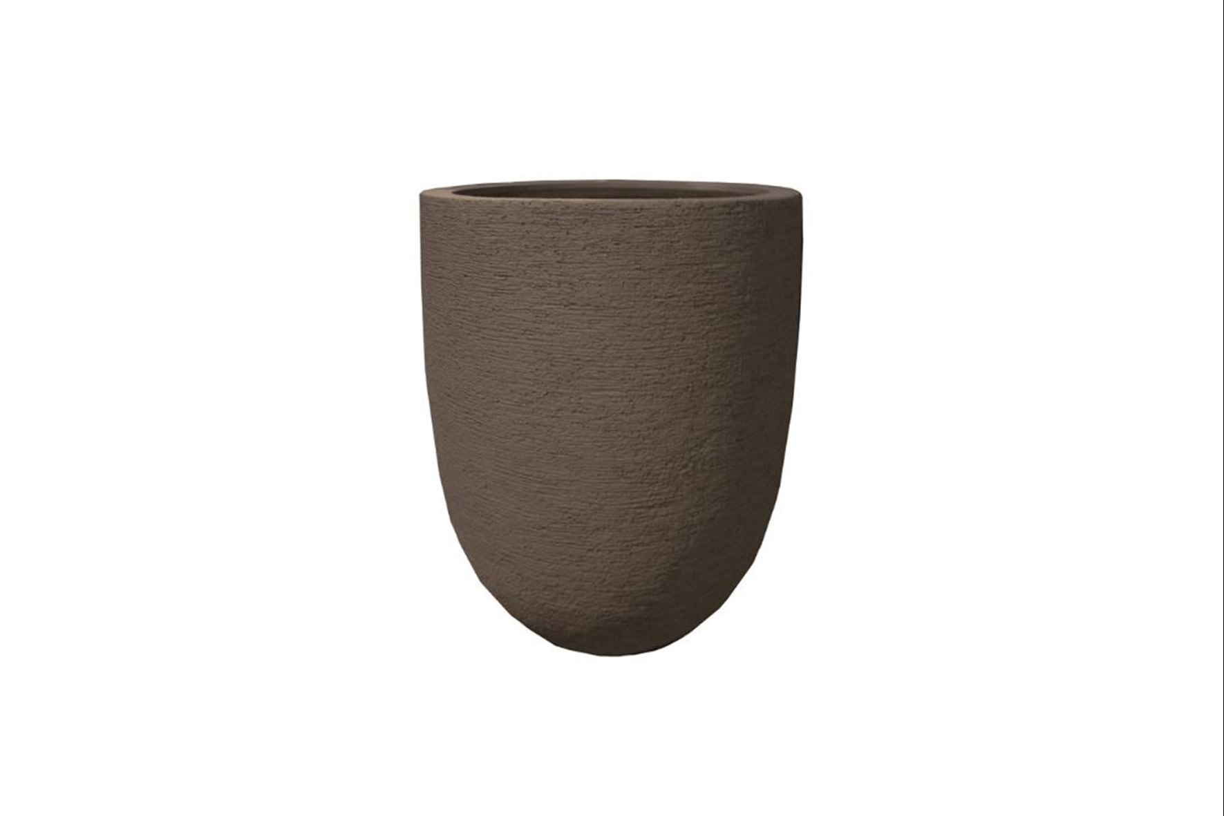 Flowerpot | Matt gray relief Ø40xH47