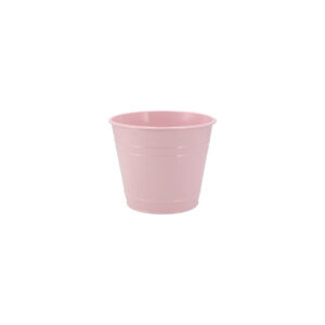 Bloempot S | Roze zink emmertje Ø16xH14