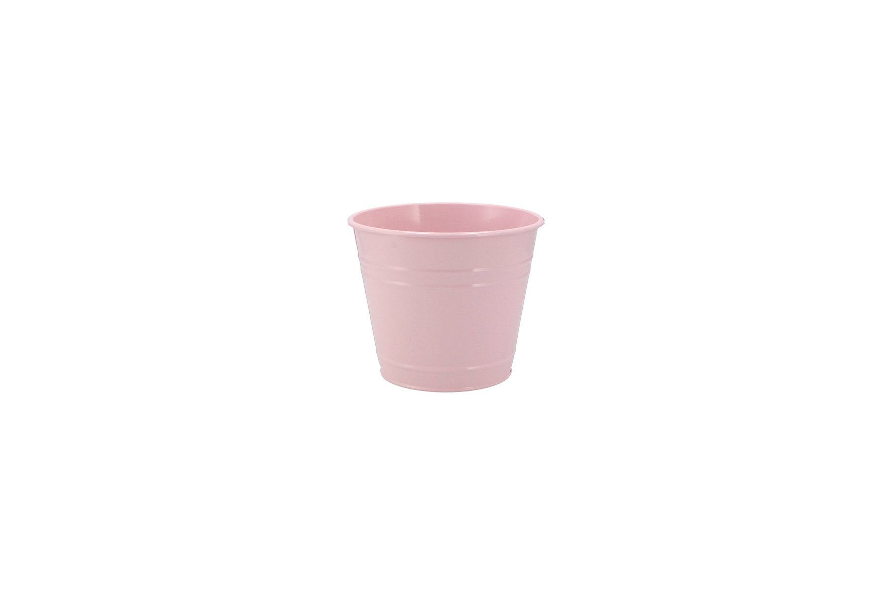 Bloempot S | Roze zink emmertje Ø16xH14