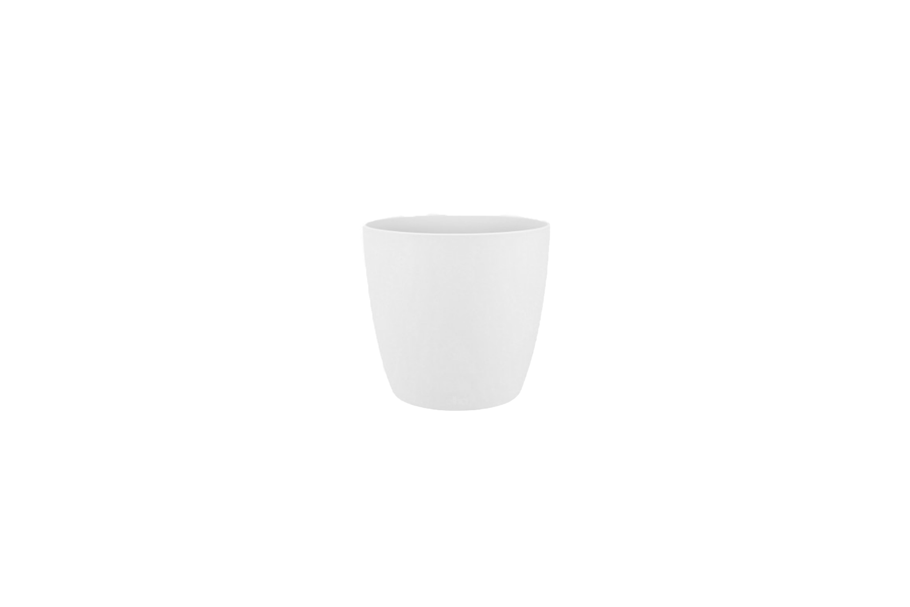 Flowerpot white Ø22xH18.7
