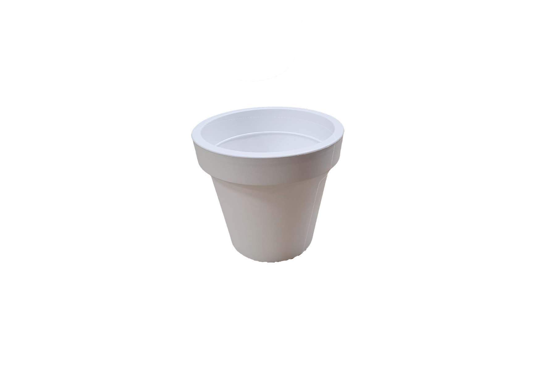 Flowerpot M white Ø40xH36
