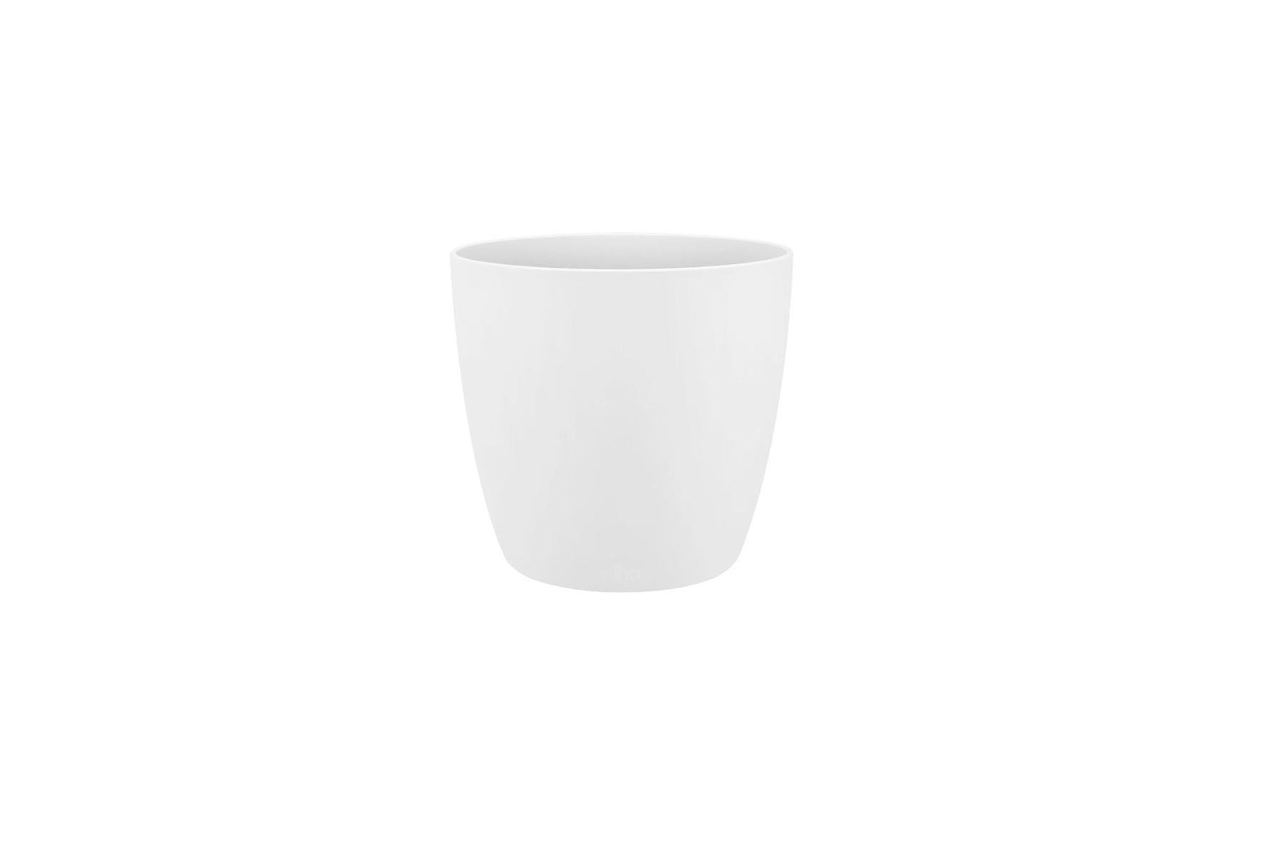 Flowerpot white round Ø39xH30