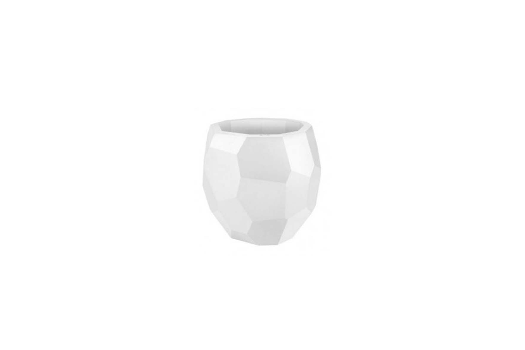 Flowerpot white Ø47xH45