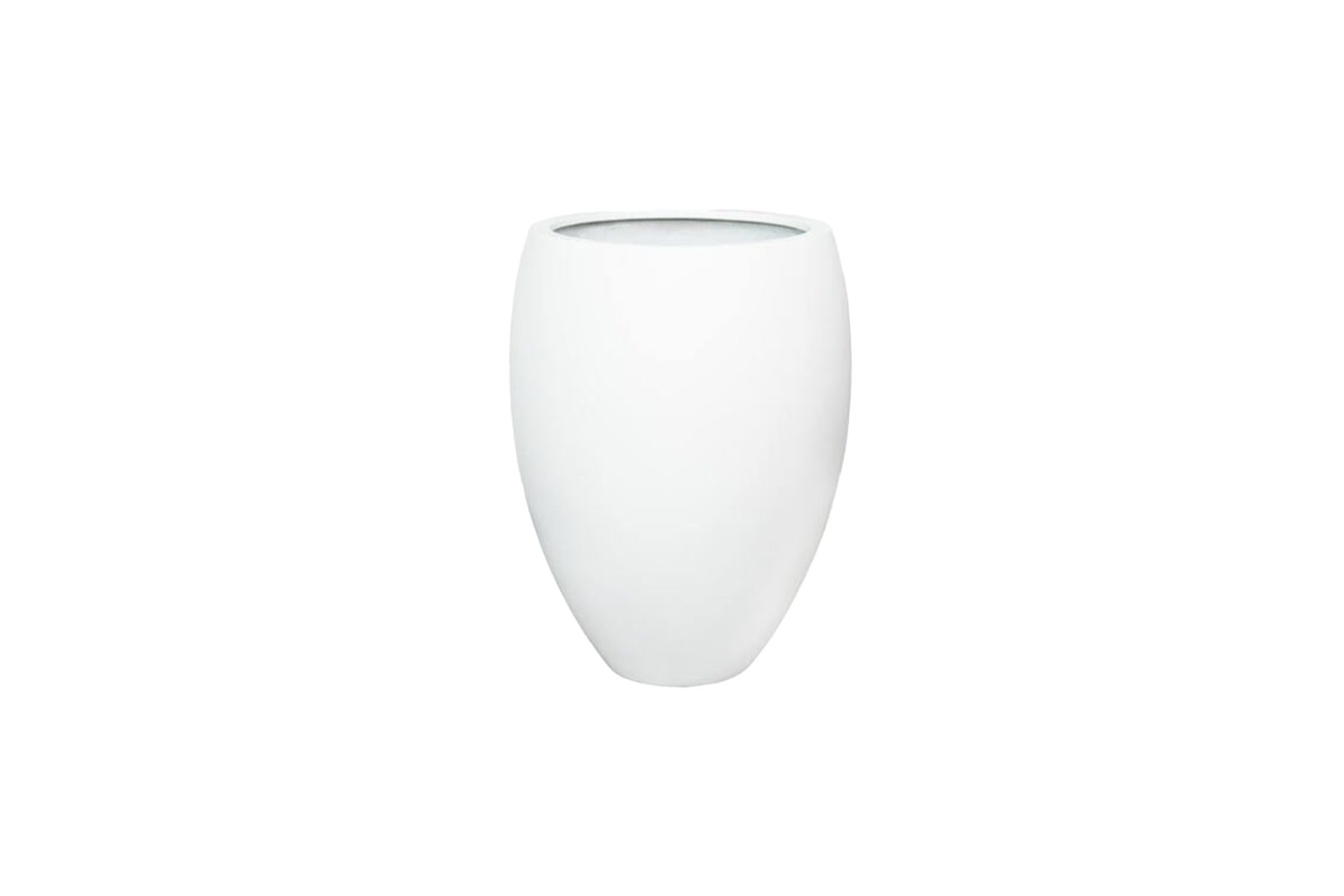 Bloempot XL | Mat wit hoog Ø48.5xH61,5