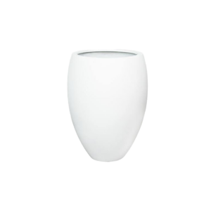Bloempot XL | Mat wit hoog Ø48.5xH61,5