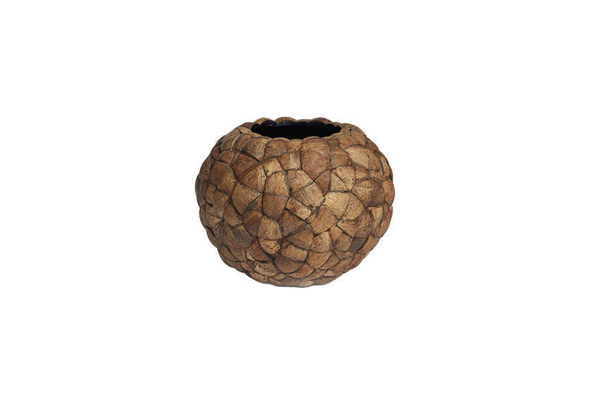 Flowerpot coconut bowl Ø70xH56
