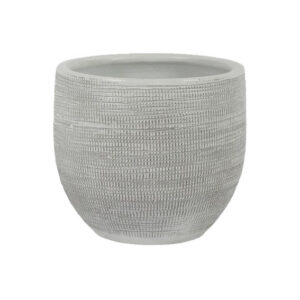 Bloempot M | Wit structuur Ø29xH26