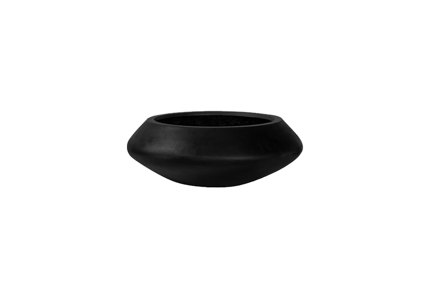 Flowerpot bowl black Ø60xH22,5