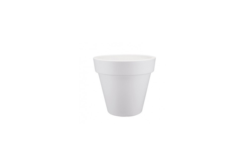 Flowerpot L white Ø50xH45