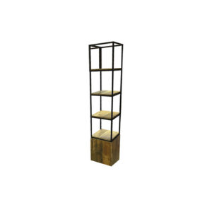 Brooklyn backbar staal staander middel hout L52xB52xH267,5