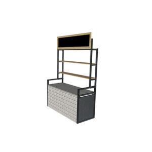 Brooklyn backbar buffet stelling met krijtbord | enkel (set)