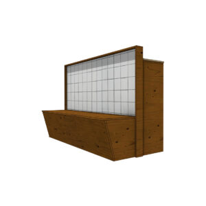 Brooklyn bank-bartafel combinatie L195xB87xH124 (set)