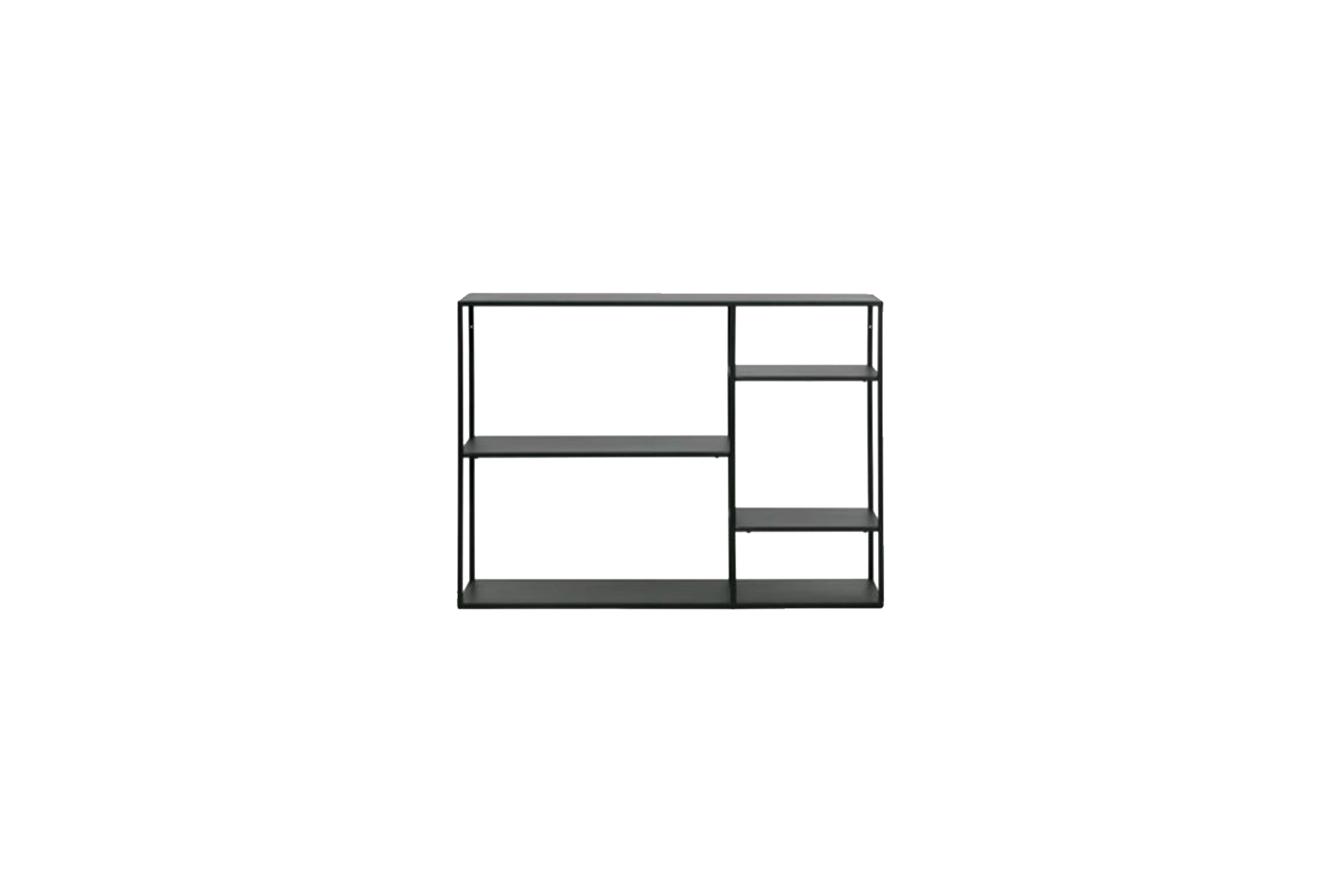 Brooklyn displaykast laag zwart L120xB35xH87,5
