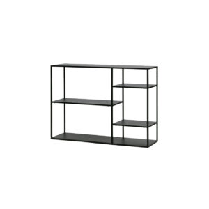 Brooklyn display cabinet low black L120xW35xH87,5