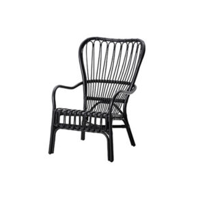 Brooklyn fauteuil rotan zwart L78xB69xH100