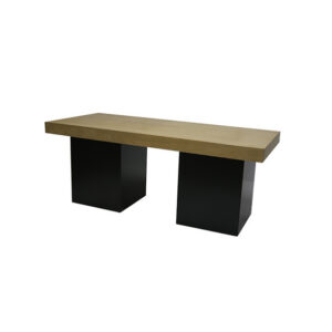 Brooklyn loungetafel lang zwarte zuil L180xB80xH72