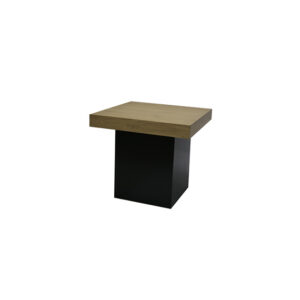 Brooklyn lounge table black column L80xW80xH72