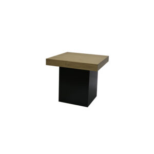 Brooklyn loungetafel zwarte zuil L80xB80xH72