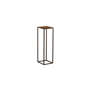 Brooklyn sokkel bruin staal L30xB30xH90