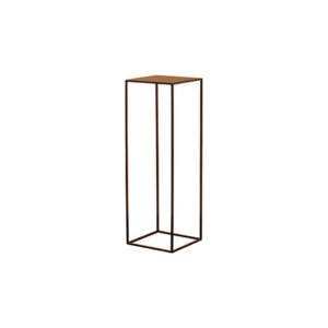 Brooklyn sokkel bruin staal L35xB35xH105