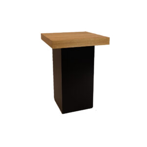 Brooklyn high table black column L80xW80xH110