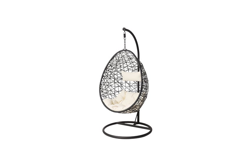 Brooklyn hangstoel zwart L95xB95xH196