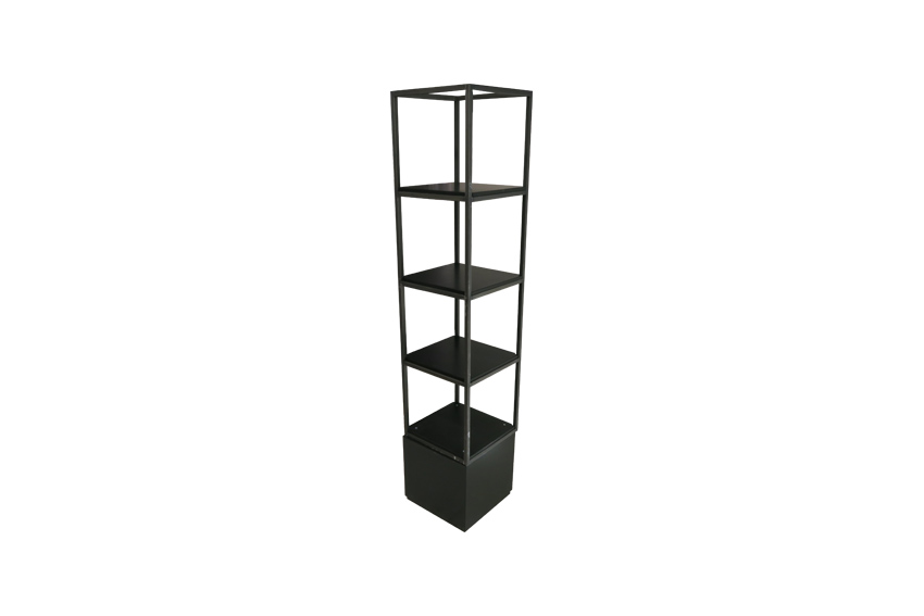 Brooklyn backbar staal staander laag zwart L52xB52xH249