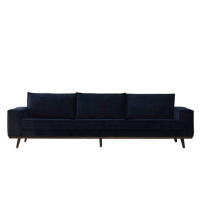 Cosmo Velvet 4-seater sofa dark blue L285xW88xH81