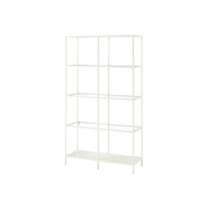 Brooklyn display cabinet steel white L100xW36xH175