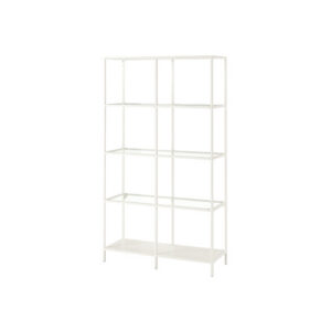 Brooklyn displaykast staal wit L100xB36xH175
